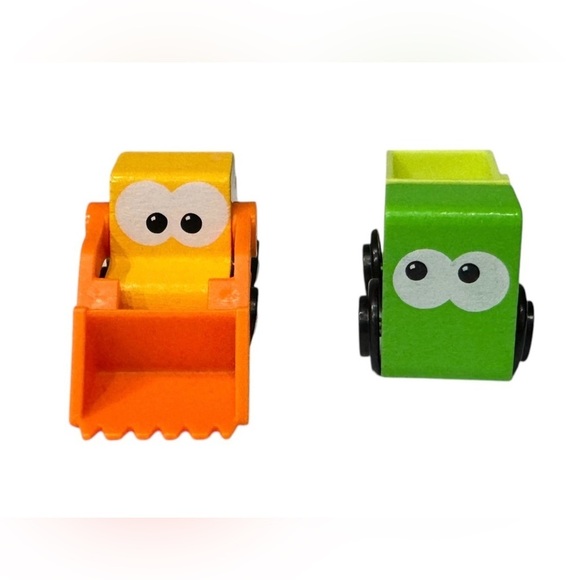 Two J’Adore Wooden Vehicles: Dump Truck & Bobcat - Picture 3 of 7